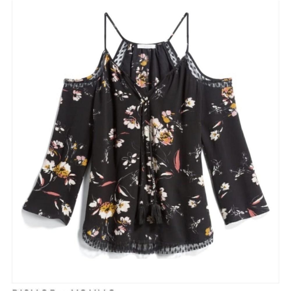 BISHOP & YOUNG Peasant Cold Shoulder Top